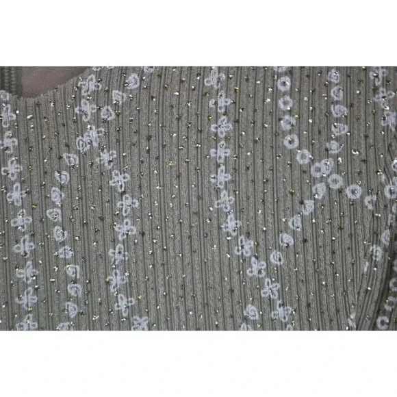 Alex Evenings Sleeveless Sequined Midi Dress-Size 14 - Picture 3 of 8